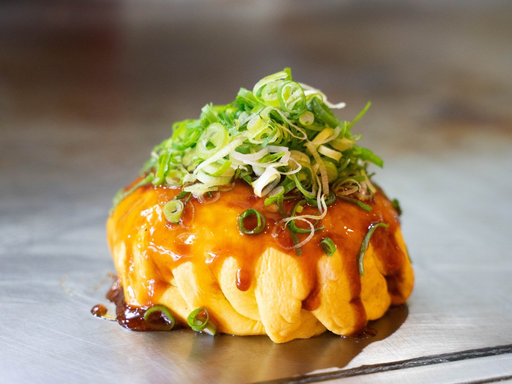 ドーム型の 3dお好み焼き ふわふわ食感が新しい 電光石火